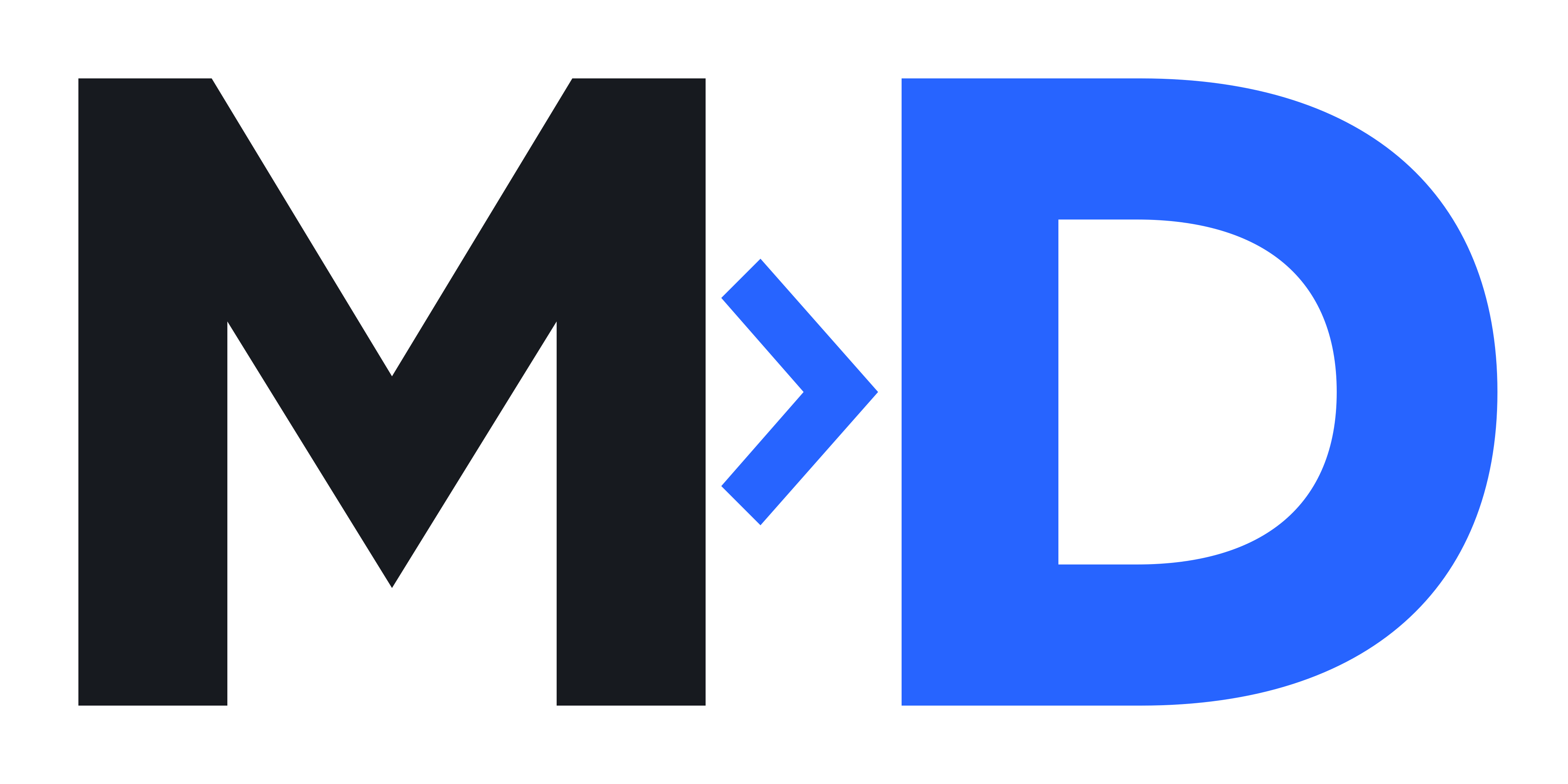 Monogramme MD de MEDIA DEVELOPPEMENT